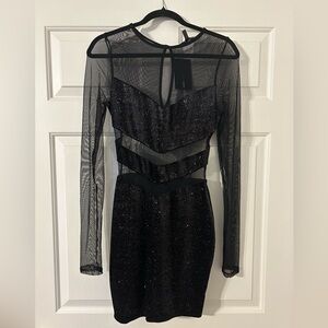 Fashion Nova Meet Me After Dark Velvet Mini Dress